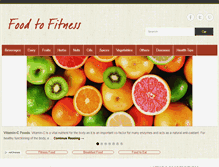 Tablet Screenshot of foodtofitness.com